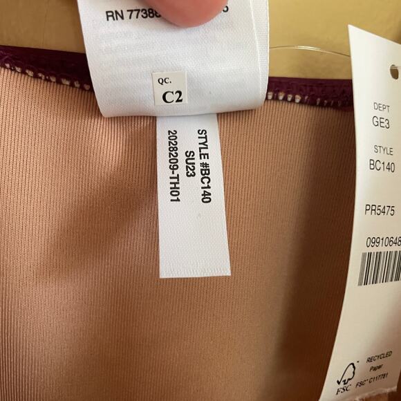 NWT J. Crew Ruched V-Neck One-Piece Swimsuit in Iris Purple Sz 2 - Picture 7 of 10